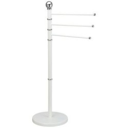 Porte serviette 3 branches epoxy blanc
