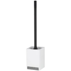 Brosse WC cube blanc pierre