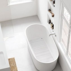 Tapis baignoire caoutchouc a ventouses 86x33cm