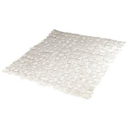 Fond de douche galet pvc incolore 52x52cm