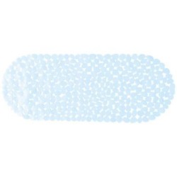 Tapis fond baignoire 99x39 galet transparent
