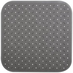 Tapis fond douche 54x54cm gris