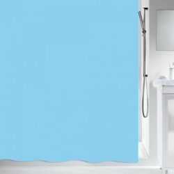 Rideau de douche polyester 180x200cm bleu
