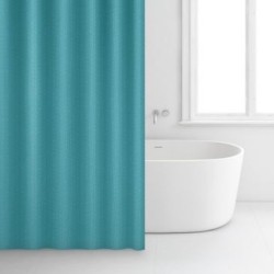 Rideau douche 180x200cm polyester vert/bleu