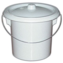 Seau toilette adulte crème