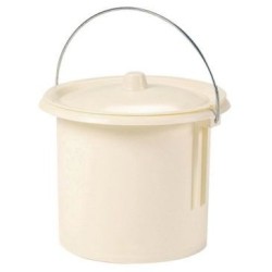Seau toilette enfant crème