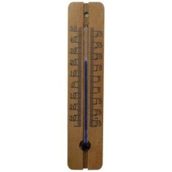 Thermomètre à alcool en bois