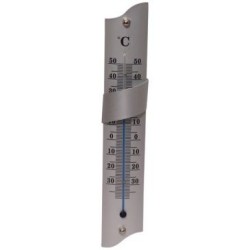 Thermomètre alu oblique 22cm