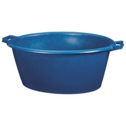 Baquet oval 45L 62x50cm bleu