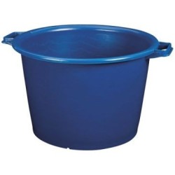 Baquet rond 30L Ø45cm renf. bleu