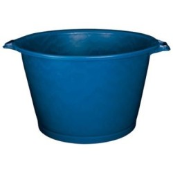 Baquet rond 55L Ø55cm renf.bleu