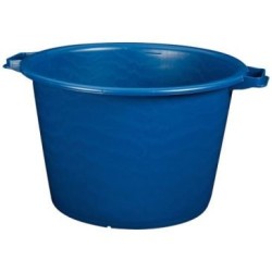 Baquet rond 75L Ø62cm renf.bleu