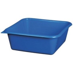 Cuvette carrée 20cm 1.5l bleu