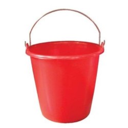 Seau ménage 12L gradué rouge