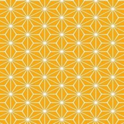 Nappe noblessa toile cirée stars jaune 20mx140cm