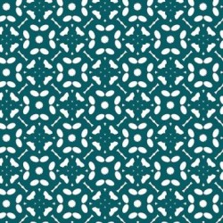 Nappe noblessa toile cirée flowers pétrole 20mx140cm