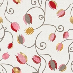 Nappe noblessa toile cirée tulipe 20mx140cm