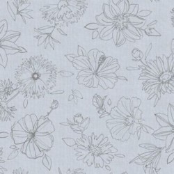Nappe ovale manhattan palmas gris 150x250cm