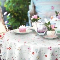 Nappe ronde manhattan bella creme 150cm