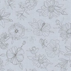 Nappe ronde manhattan palmas gris 150cm
