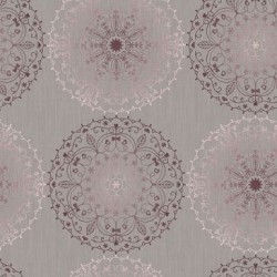 Nappe ronde monte carlo charlene gris 150cm