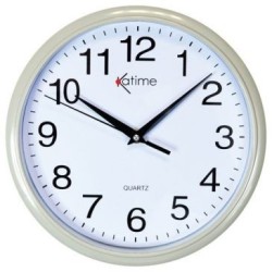 Pendule plastique ronde d.26 assortie