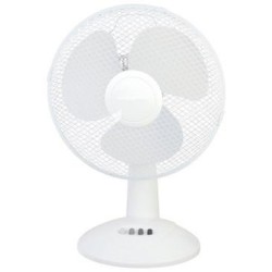 Ventilateur de table 30cm 45 watts 3 vitesses blanc