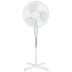 Ventilateur sur pied 40cm 55 watts blanc