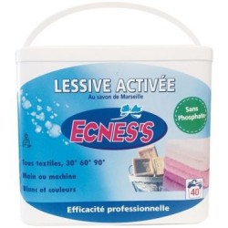 Lessive poudre Ecness activée sans phosphate 2kg