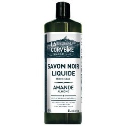 Savon noir liquide amande 1l