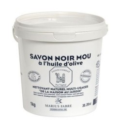 Savon noir mou à l'huile d'olive pâte 1kg Marius Fabre