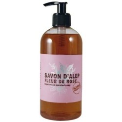 Savon liquide d'alep parfumé à la rose 500ml