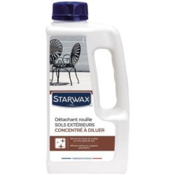 Détachant rouille pour sols extérieurs 1L Starwax