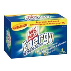 Wc net poudre energy détartrante x6 sachets