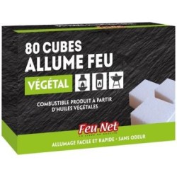 Allume feu actifeu bois cire végétale 32cubes