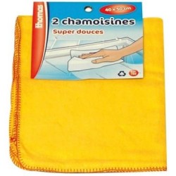 2 chamoisines 40 x 50 cm super douces