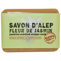 Savonnette d'Alep fleur de jasmin 100g