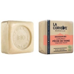 Savon douceur bio pèche de vigne 100g