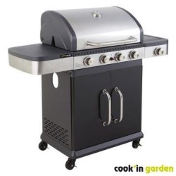 Barbecue gaz 4 brûleurs Fidgi 4 avec capot