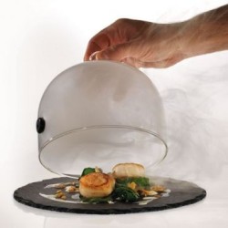 Cloche à fumer 16 x 12 cm transparente
