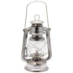 Lampe tempête ambiance h28cm métal alu couleur alu métal