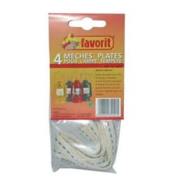 Mèche plate pour lanterne huile/petr.x4 2049 1cmx9cm