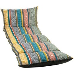 Coussin bain de soleil flocons Scandi mix 180x56x10cm