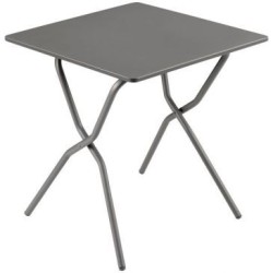 Table pliante Balcony colorblock titane 70x64cm