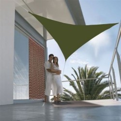 Voile ombrage triangulaire 3m kaki