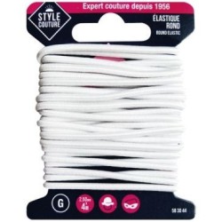 Elastique rond 2.5mm x 4m