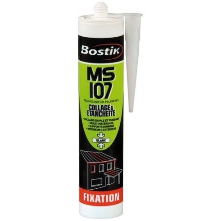 Mastic fixation MSP107 cartouche 290ml blanc pro