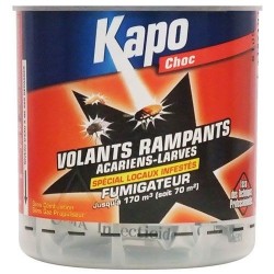 Volants / rampants / acariens fumigène 130m3 Kapo Choc