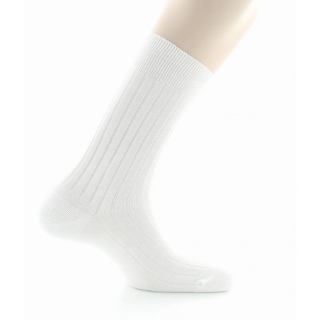 Chaussettes à côtes derby - Pur coton fil d'écosse