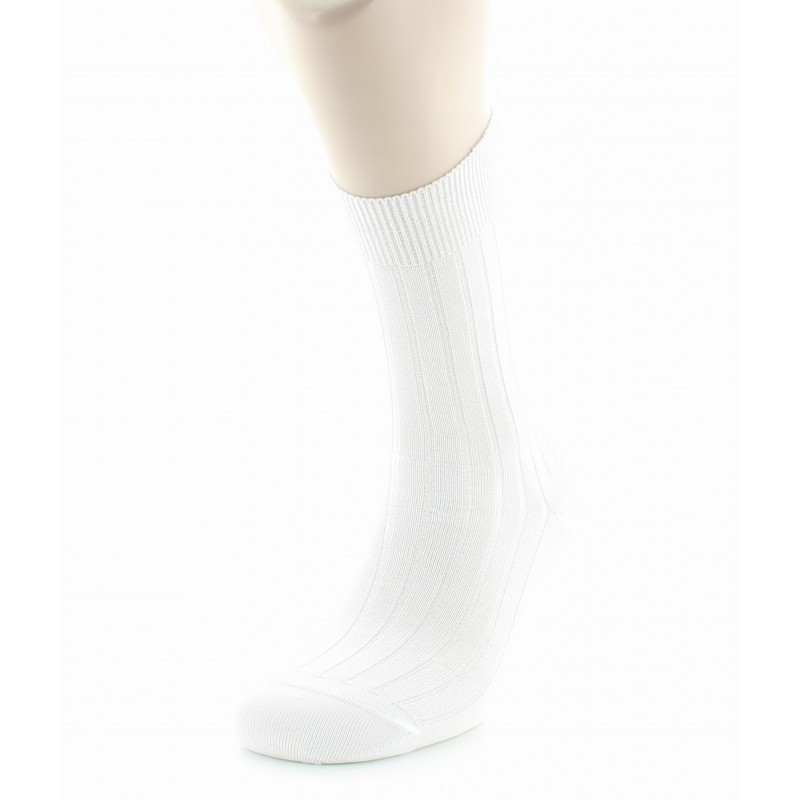 Chaussettes à côtes derby - Pur coton fil d'écosse